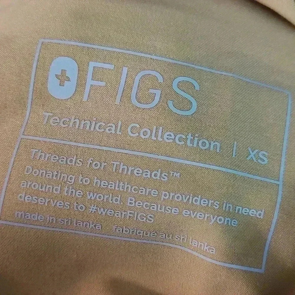 Figs men's Tansen joggers light gold size xs - Picture 3 of 3